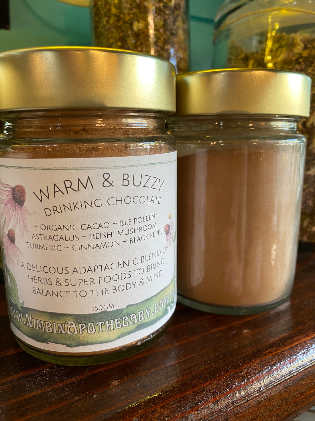 A medicinal bee pollen cacao