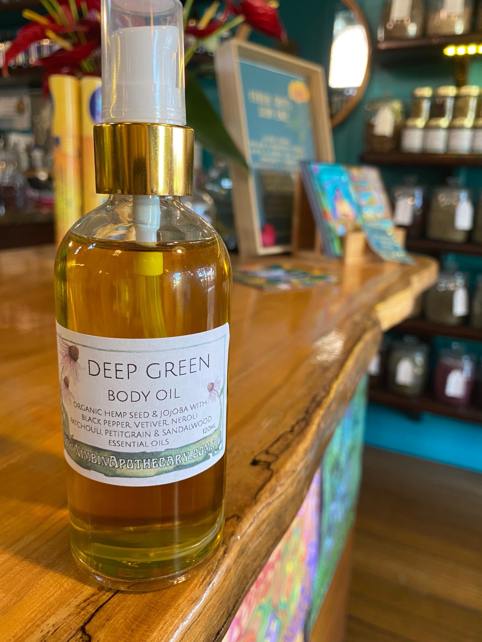 How to use our Deep Green Body Oil