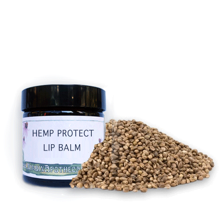 Nimbin apothecary sells hemp protect lip balm online, for dry cracked lips