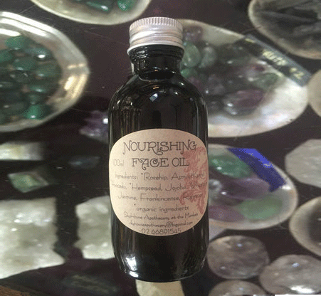Nimbin apothecary sells nourishing face oil online, to use morning and night, good moisturiser