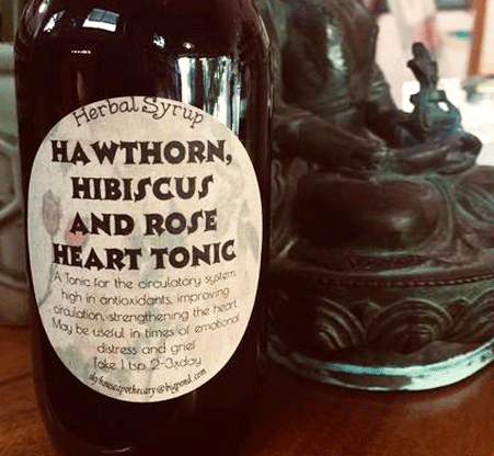 Hawthorn, Hibiscus & Rose Heart Tonic - SkyHouse Apothecary